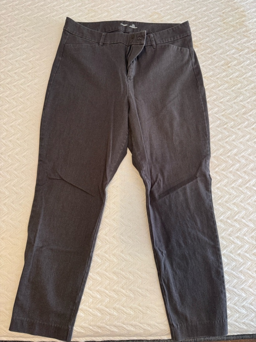 Old Navy Women's Dark Gray Straight Leg Trousers